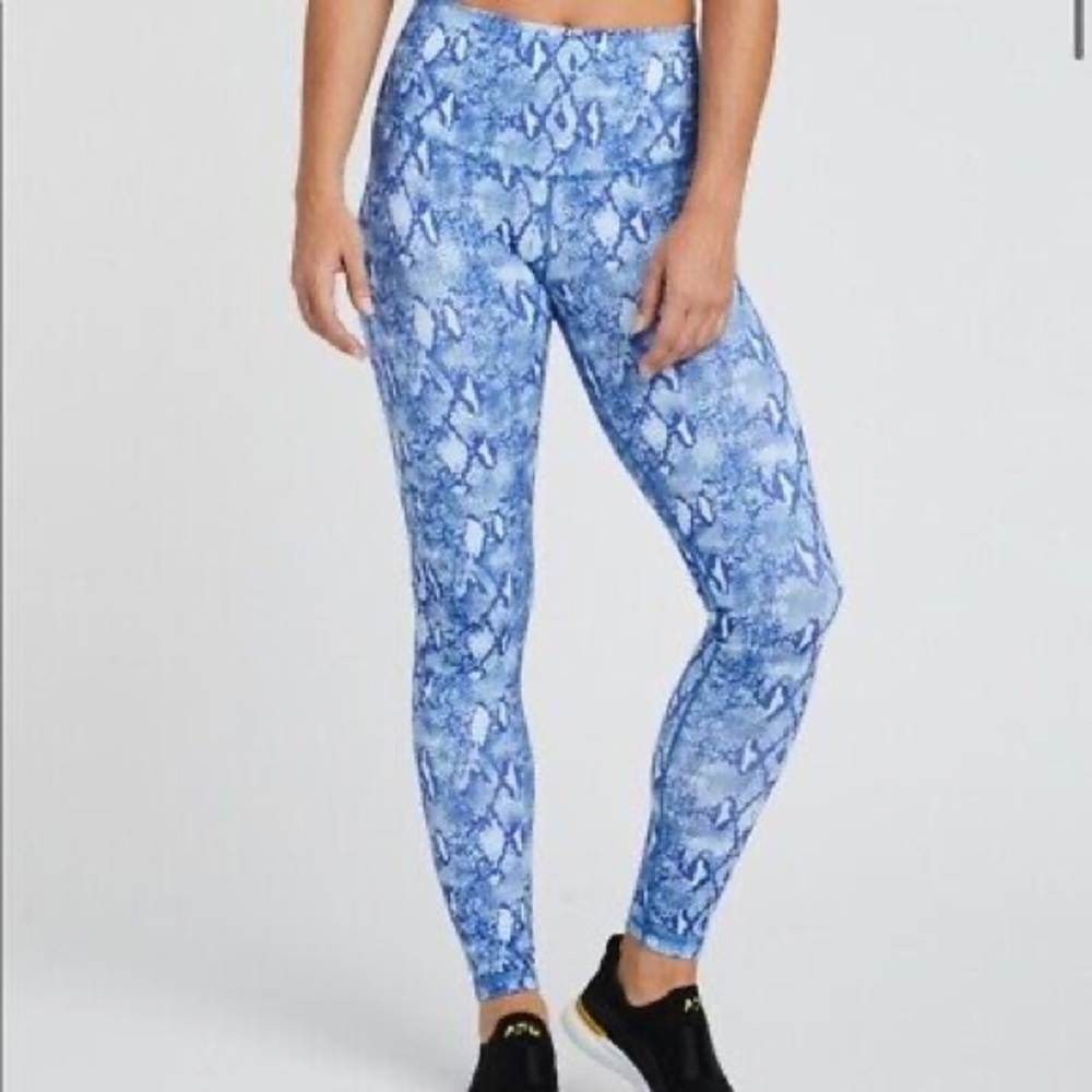 Soulcycle DYI Blue Snakeskin Python size Small